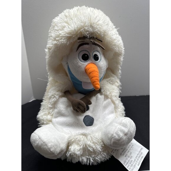 Disney Hideaway Pets Olaf Plush Toy 10" Stuffed Animal Soft Polyester Furry Whit - Picture 3 of 8